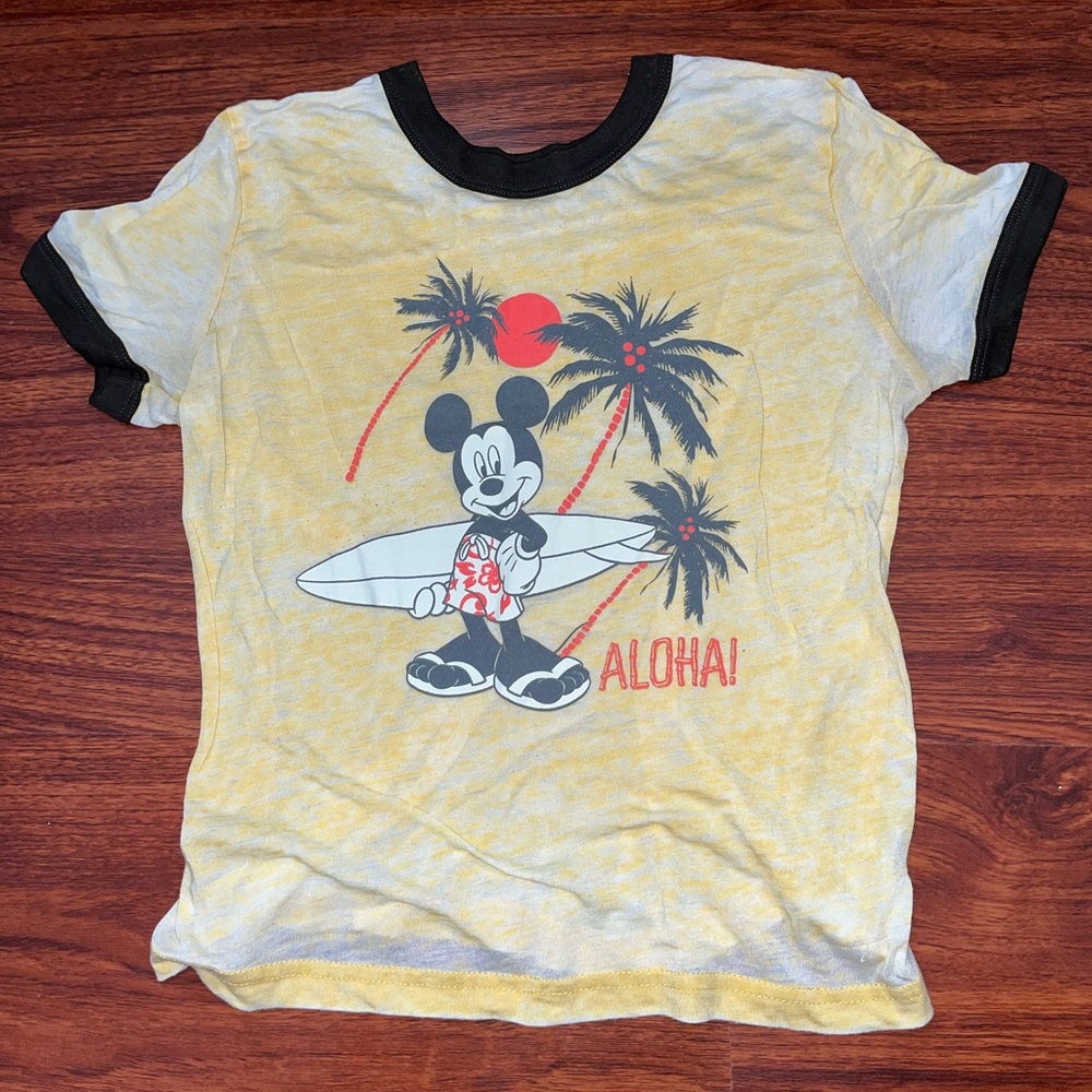 Disney Yellow Aloha T-Shirt
